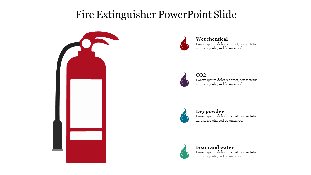Fire Extinguisher PowerPoint Slide